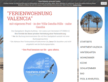 Tablet Screenshot of ferienwohnung-valencia.com